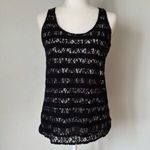Ann Taylor LOFT Lace Tank Top Size S